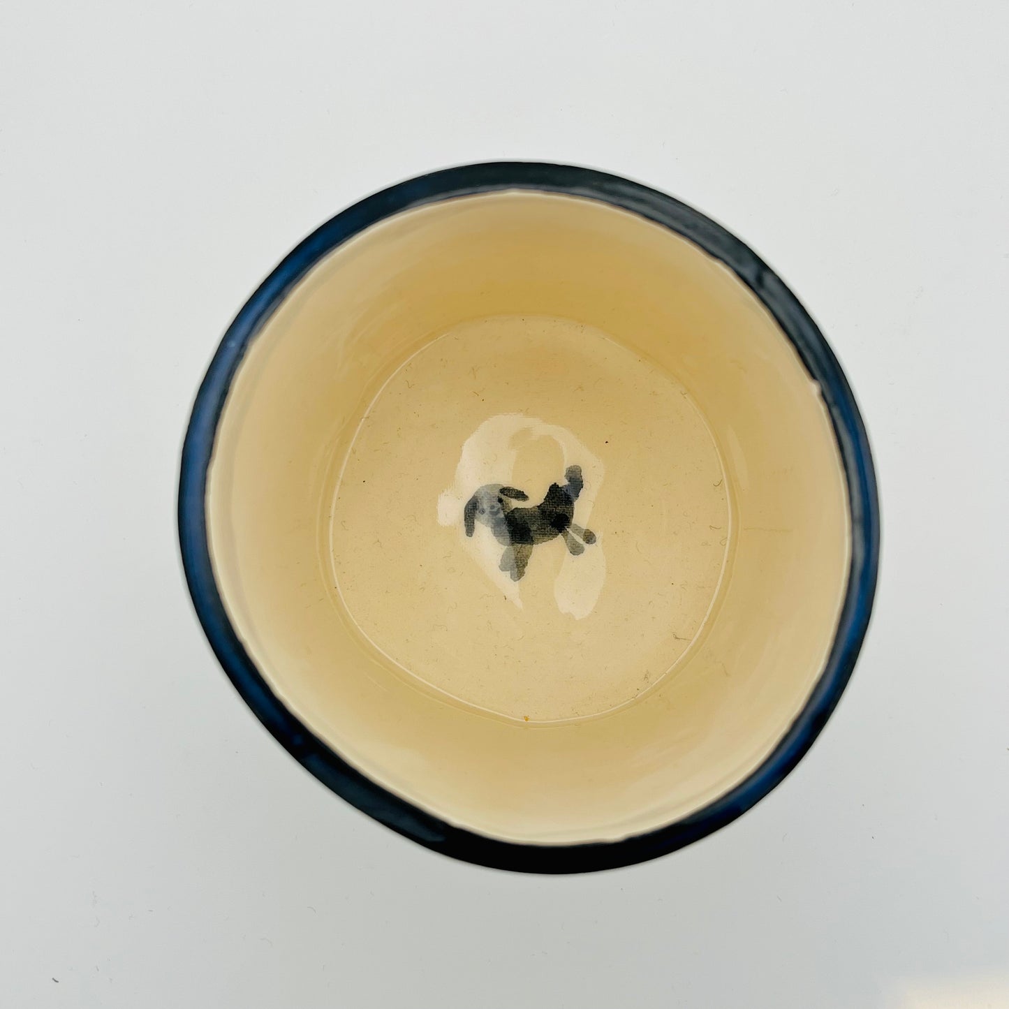 Dogs in the park ceramic pot ~ 2