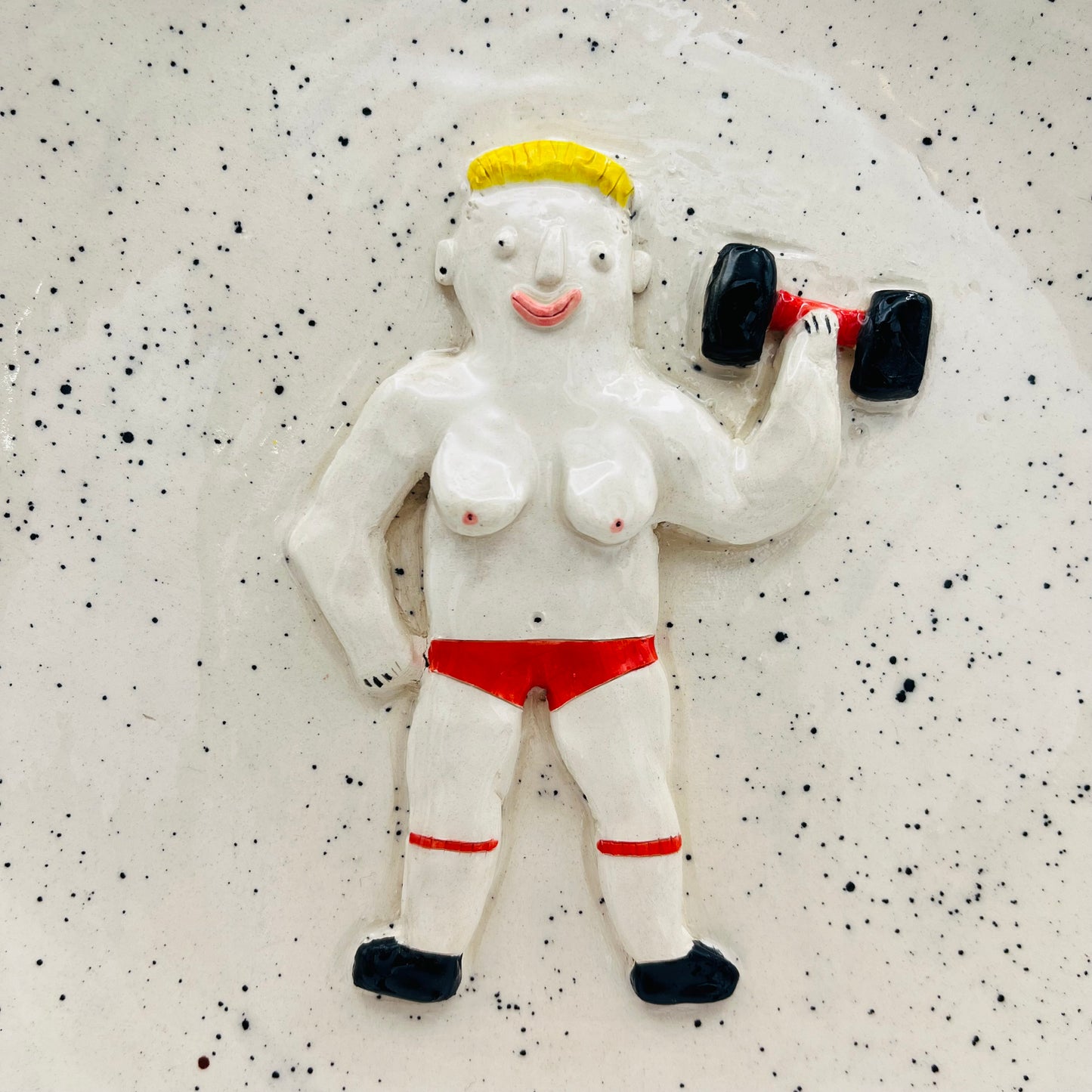 Weightlifter butch plate