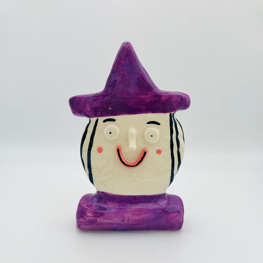 Happy witch ornament