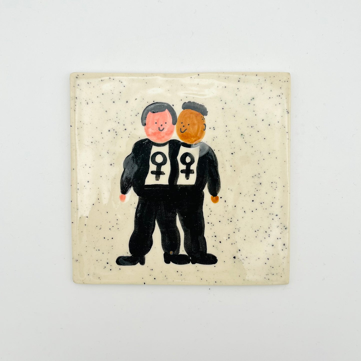 Leather Dyke ceramic tile ~ 1