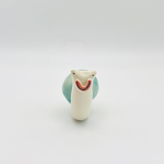 Snail ceramic ornament