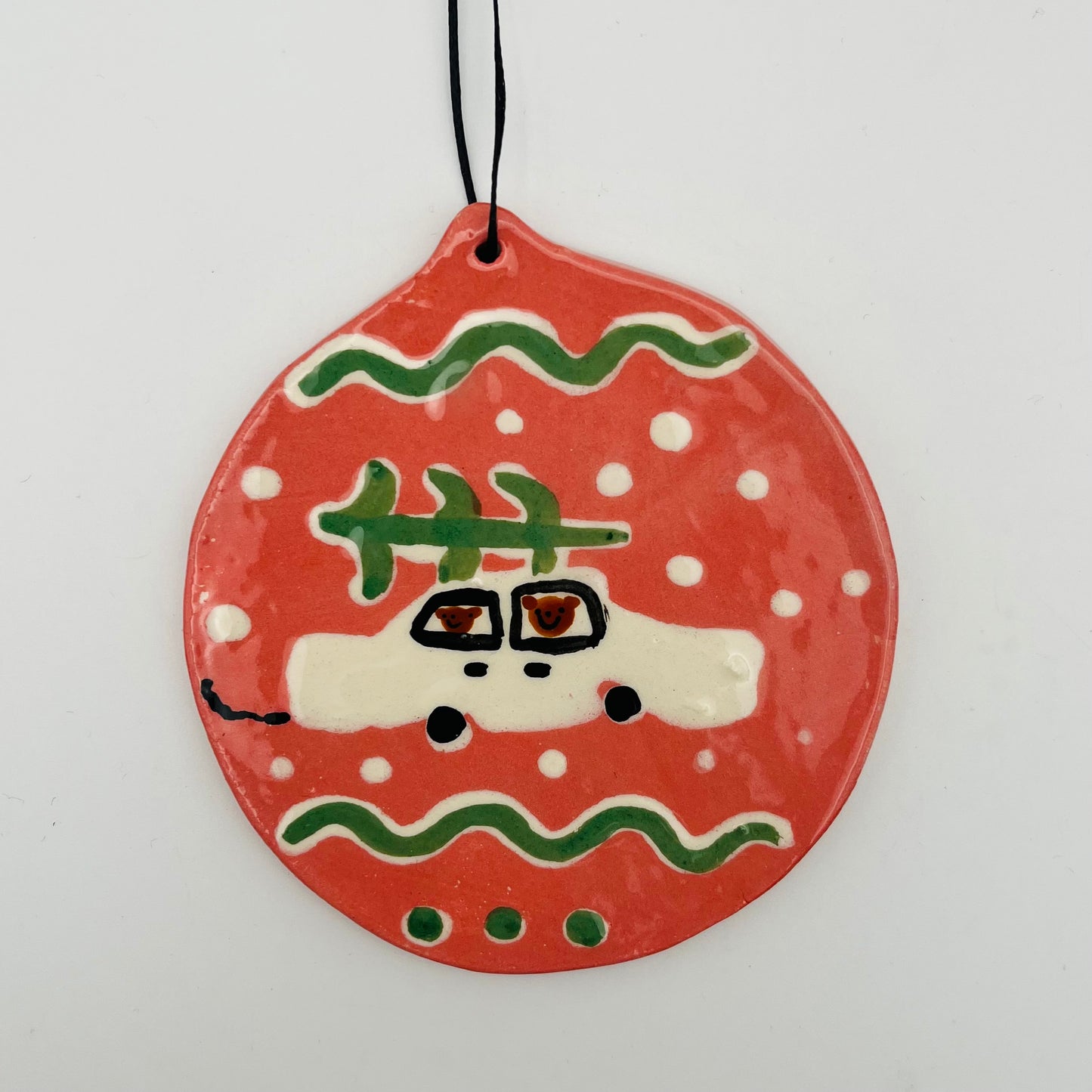 Bringing the tree home hanging decoration