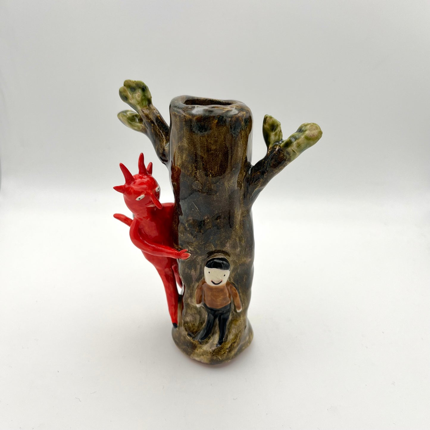 Krampus candle holder ~ 3
