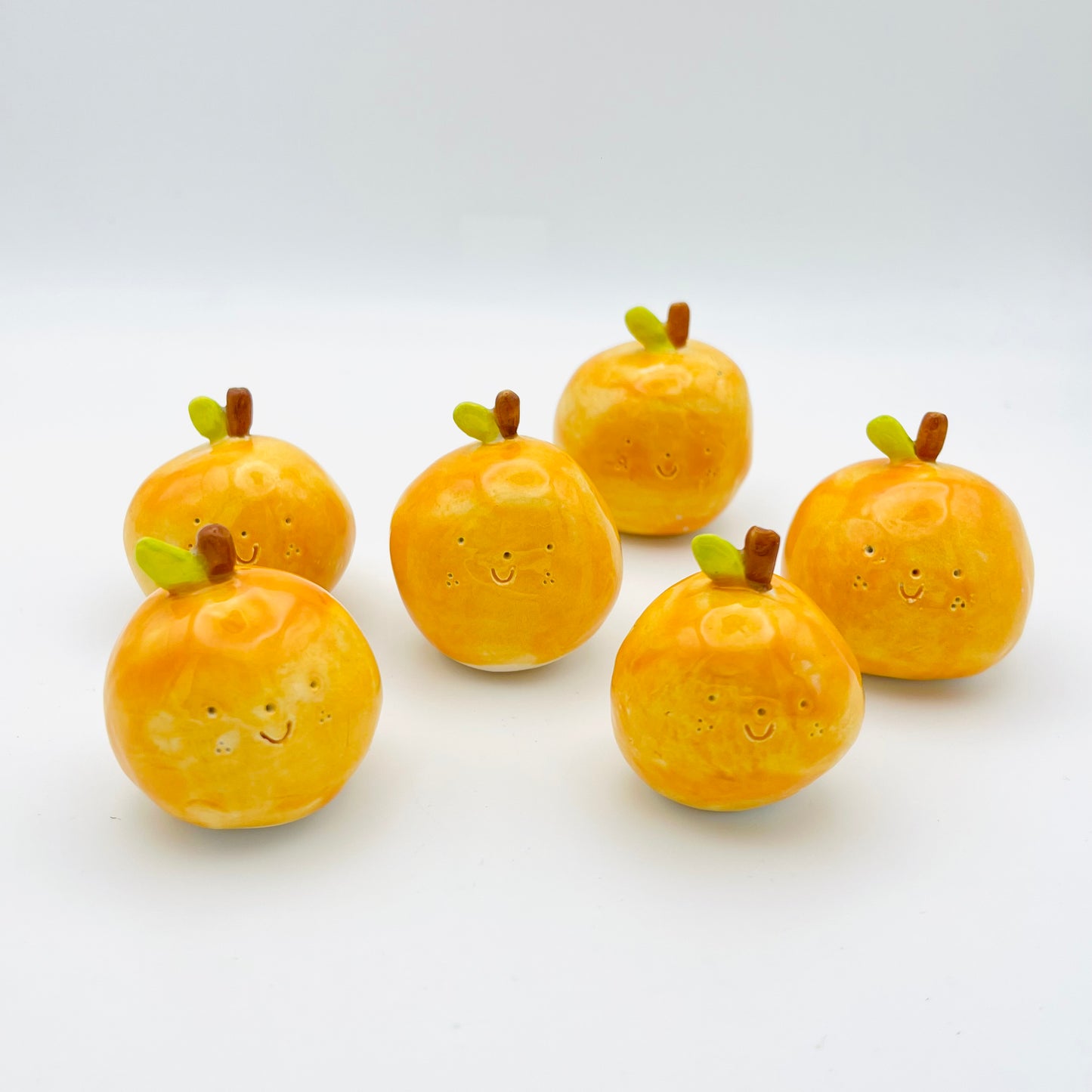 happy orange ornament