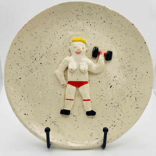 Weightlifter butch plate
