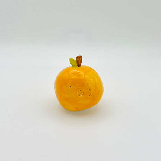 happy orange ornament