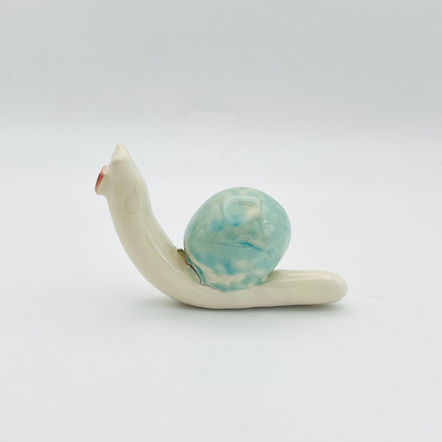 Snail ceramic ornament