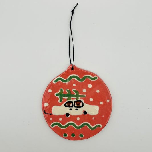 Bringing the tree home hanging decoration