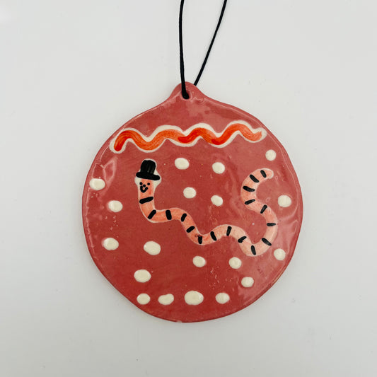 Christmas worm hanging decoration