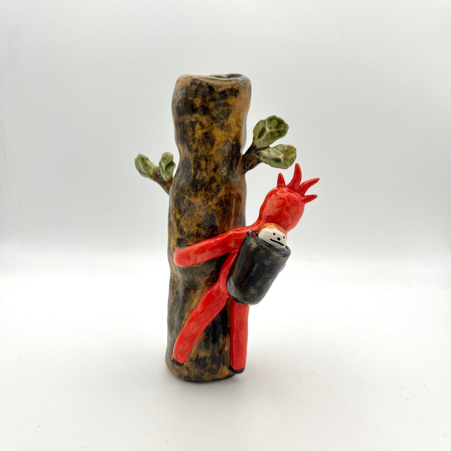 Krampus candle holder