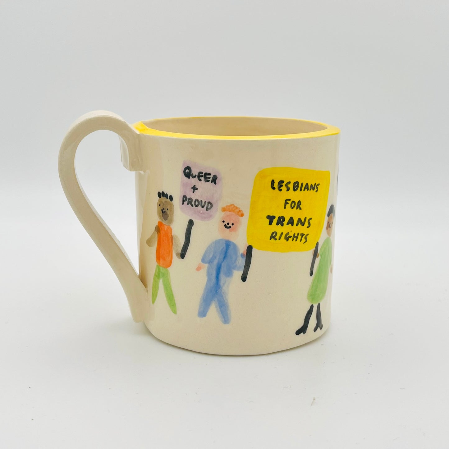 Queers unite ceramic mug