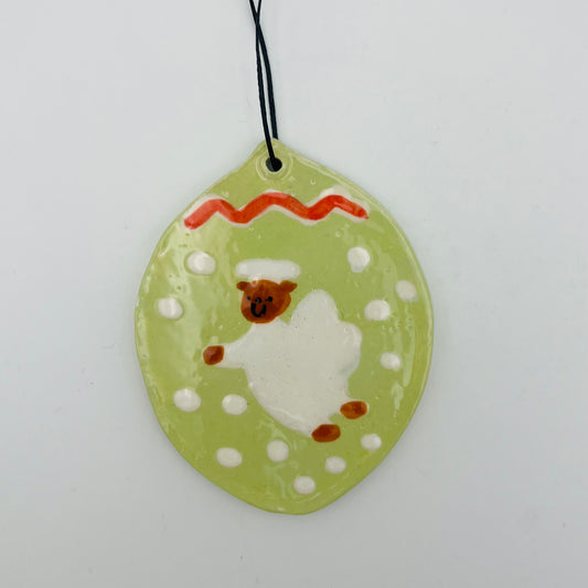 Angel bear hanging decoration