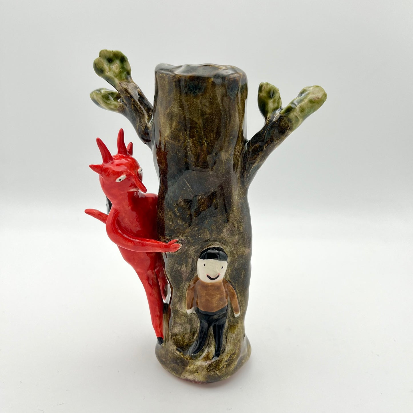 Krampus candle holder ~ 3