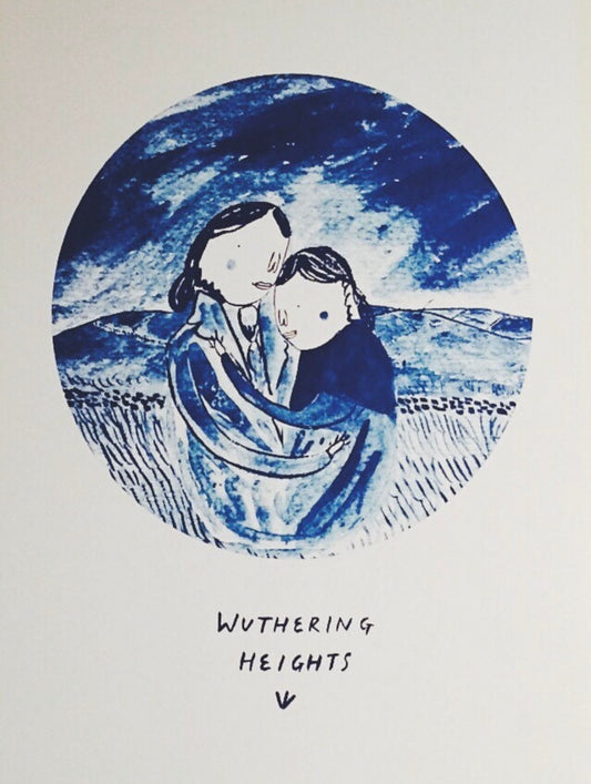 Wuthering Heights 'Heathcliff & Cathy embrace' print