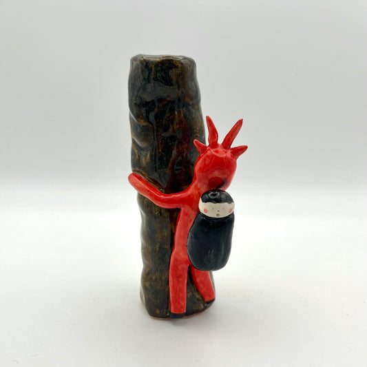 Krampus candle holder ~ 2